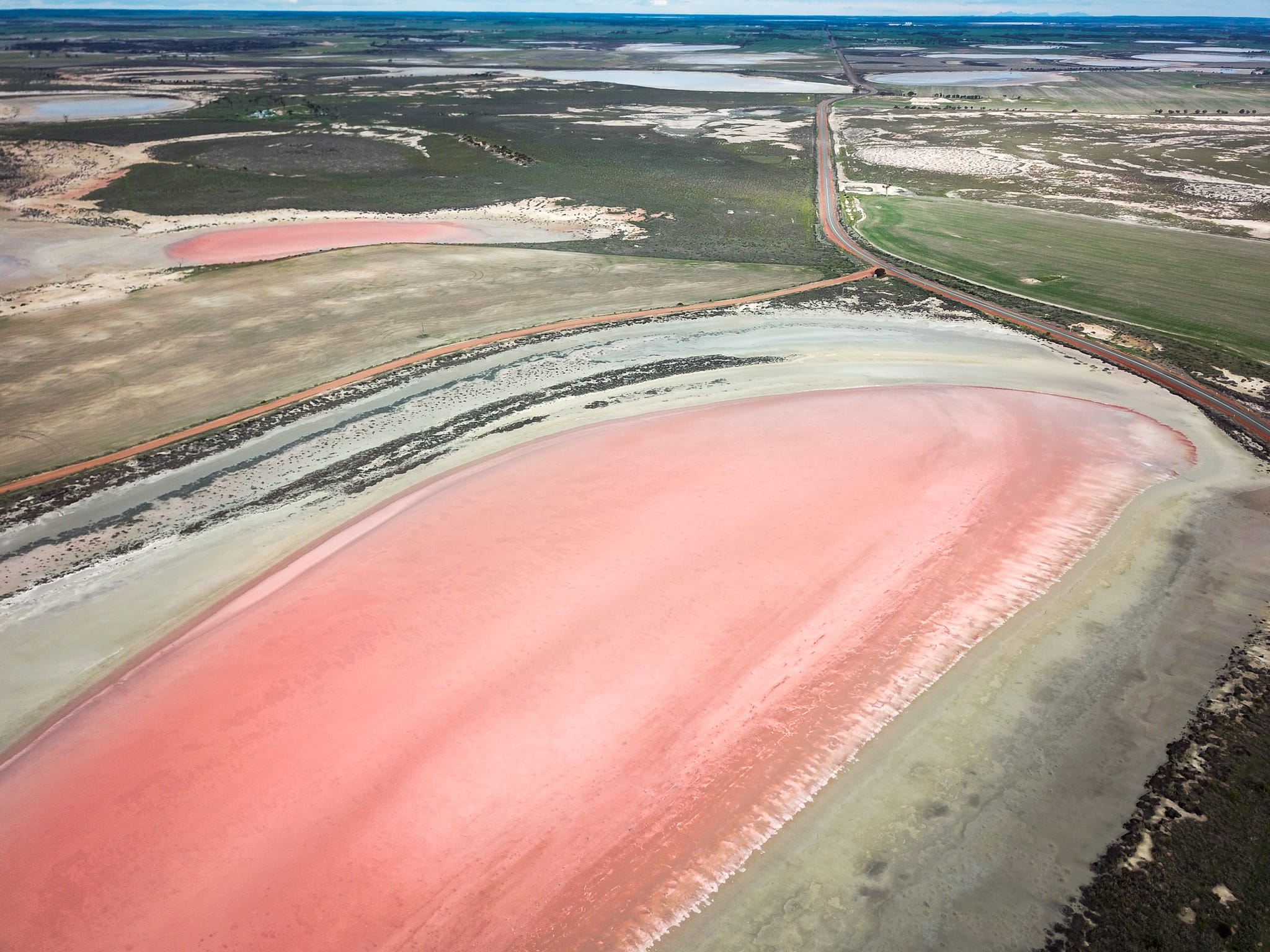 pink lake in Katanning