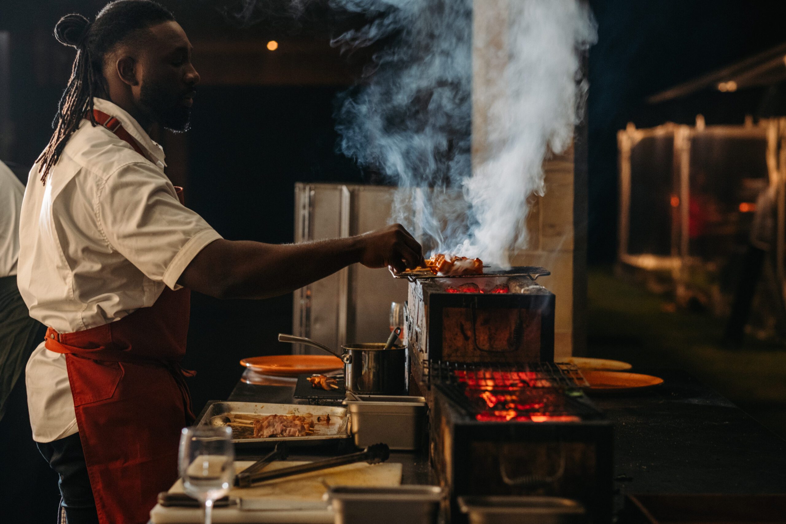 Chef preparing food at Taste Great Southern 2025 event
